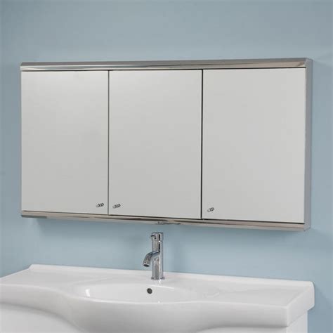 medicine cabinets tri-view stainless steel|Modern Stainless Steel Tri.